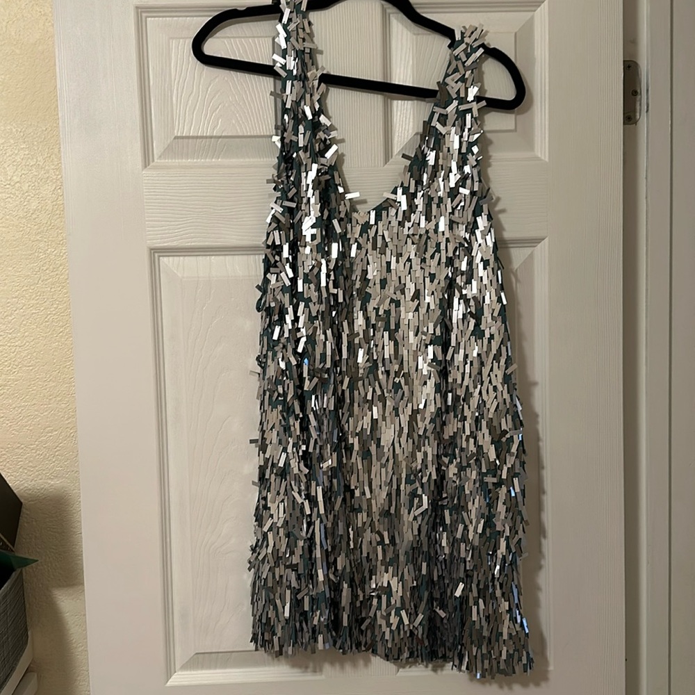 Free People, size M, tinsel shift dress